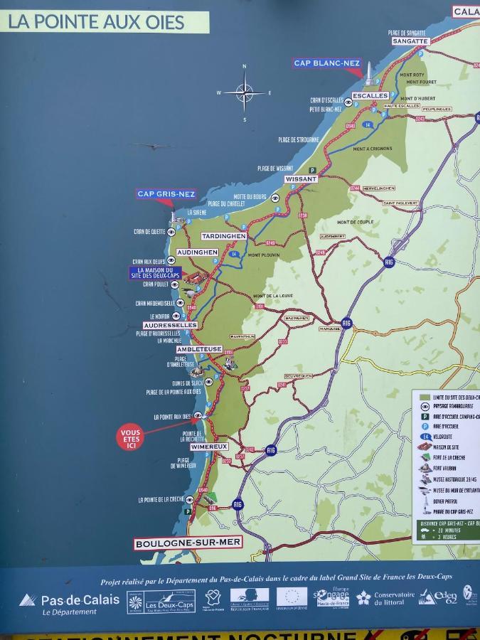 La Mer En Vue, Destination Naturelle Pour 2, Avec Wifi Et Parking Wimereux Eksteriør bilde